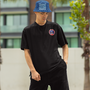 Image shows Dead Space Ishimura Crew Tee worn by male model facing front. The Japanese meaning of Ishimura was 